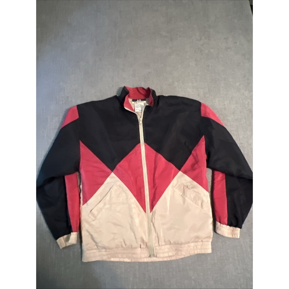 Silk Exchange Jacket Men's Medium 90's Full Zip Pockets‎ Sopranos VTG